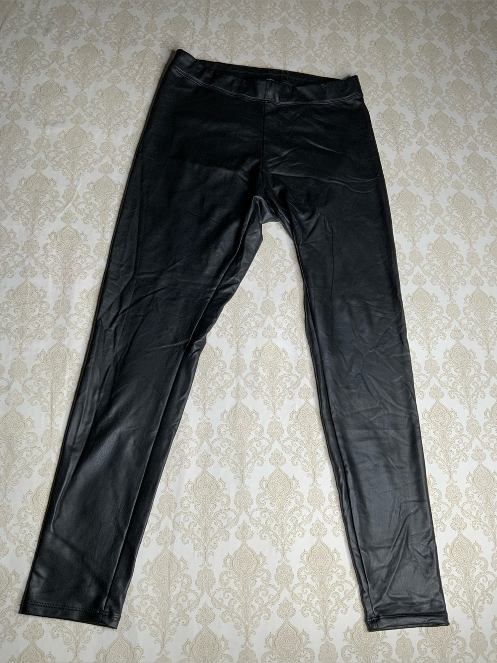 Express Women’s Faux Leather Leggings Black Size Medium